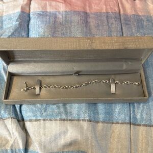 Zales Stirling Silver and diamond Bracelet